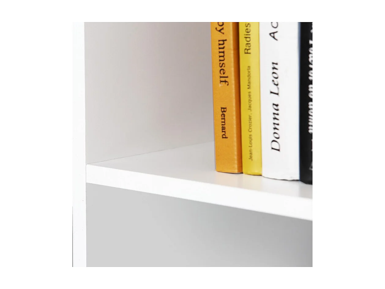 Etagère colonne 4 casiers décor blanc - Classico