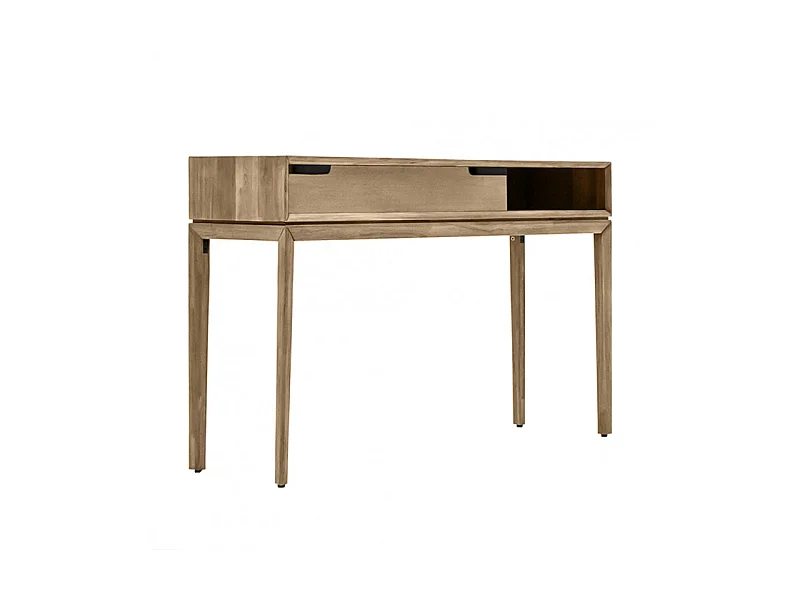 Console en bois 1 grand tiroir 1 niche L.130 cm - KASSIA