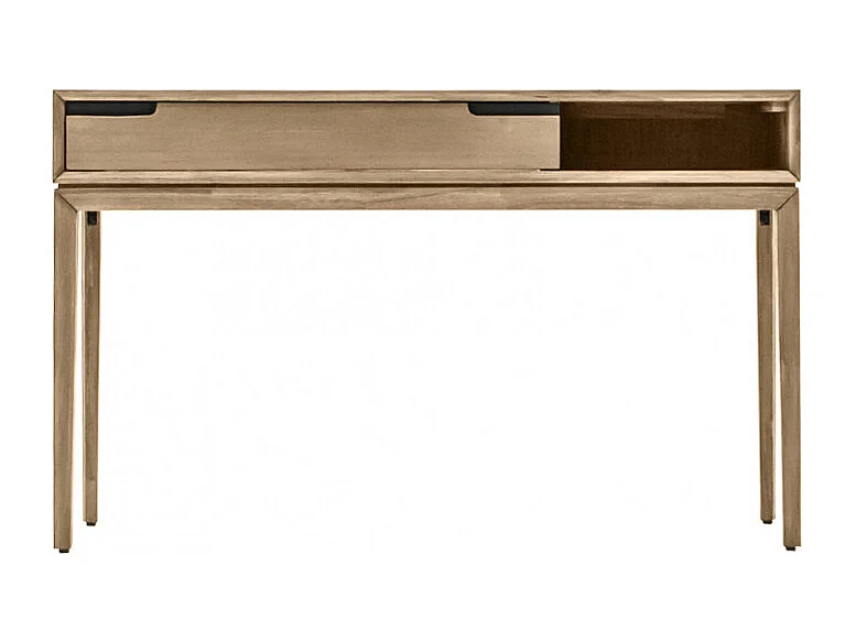 Console en bois 1 grand tiroir 1 niche L.130 cm - KASSIA