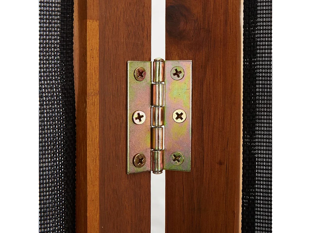 Cloison de séparation 3 panneaux Noir 210x180