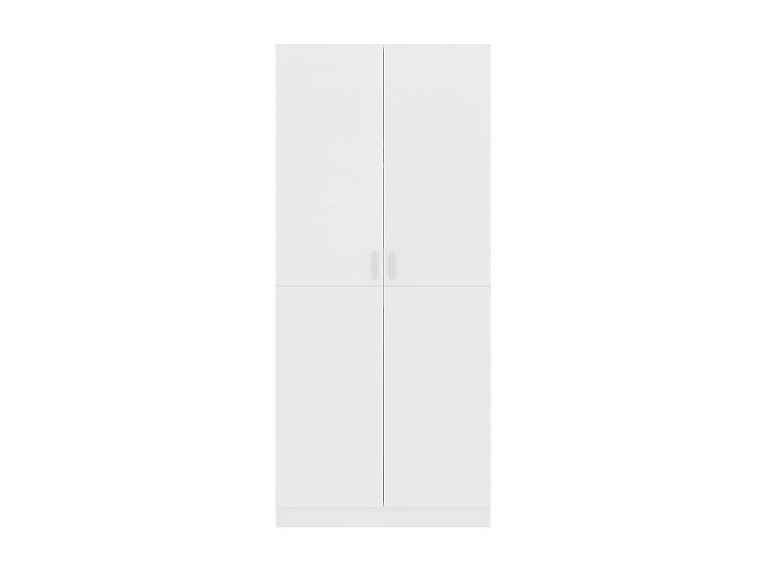Armoire 2 portes blanc mate Pandra 80cm