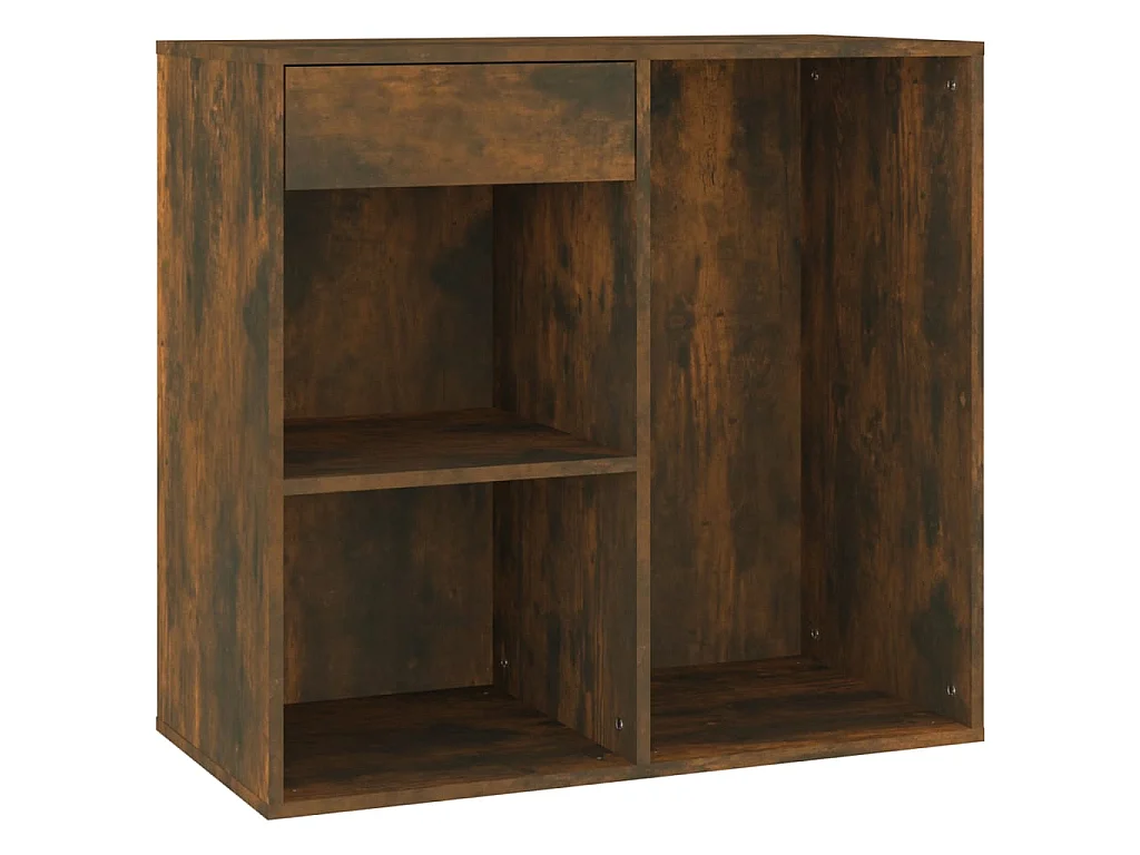 Armoire cosmétique Chêne fumé 80x40x75 Bois d'ingénierie