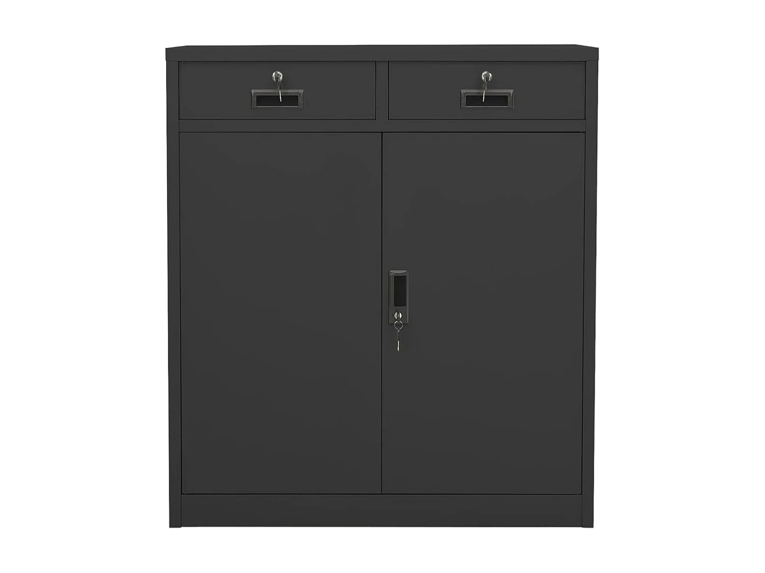 Armoire de bureau Anthracite 90x40x102 Acier 2