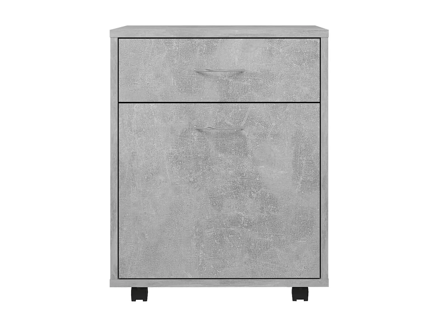 Armoire à roulettes Gris béton 45x38x54