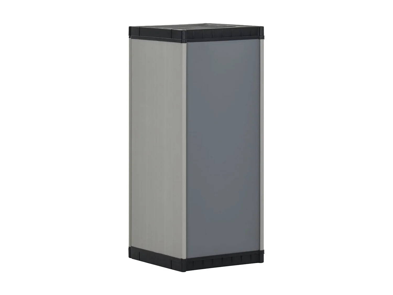 Armoire de rangement de jardin 1 étagère Gris-noir 35x40x85