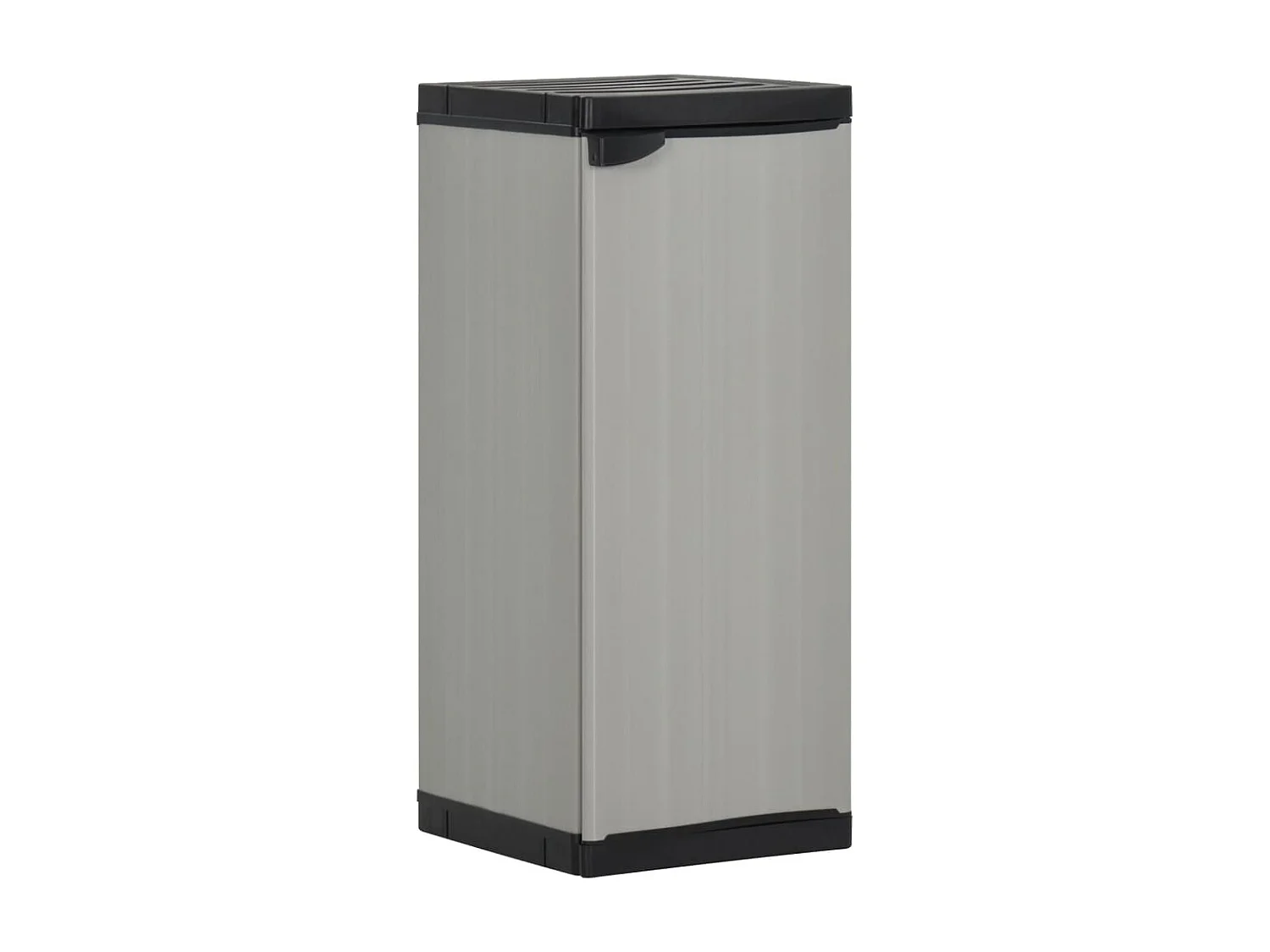 Armoire de rangement de jardin 1 étagère Gris-noir 35x40x85