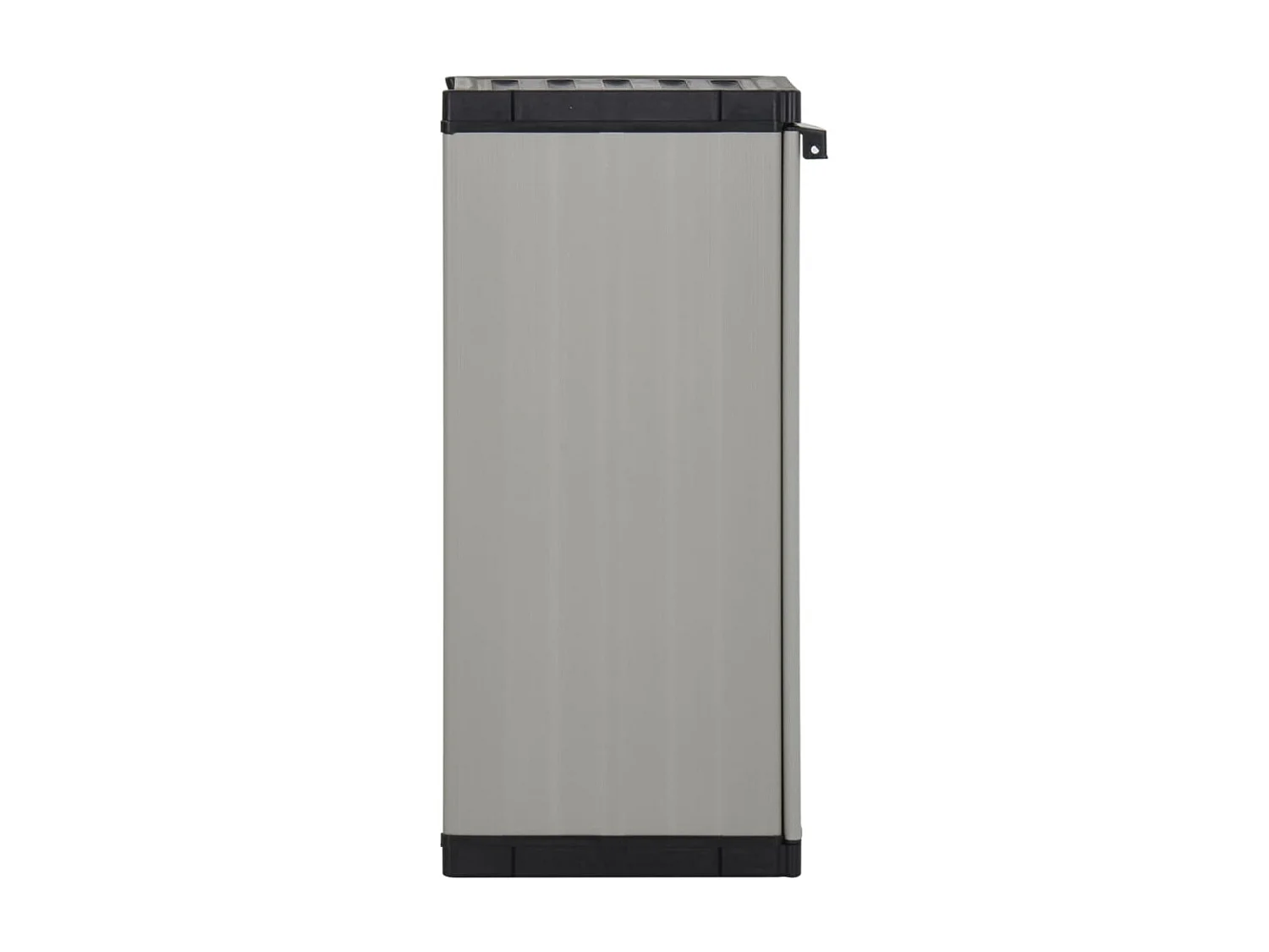 Armoire de rangement de jardin 1 étagère Gris-noir 35x40x85