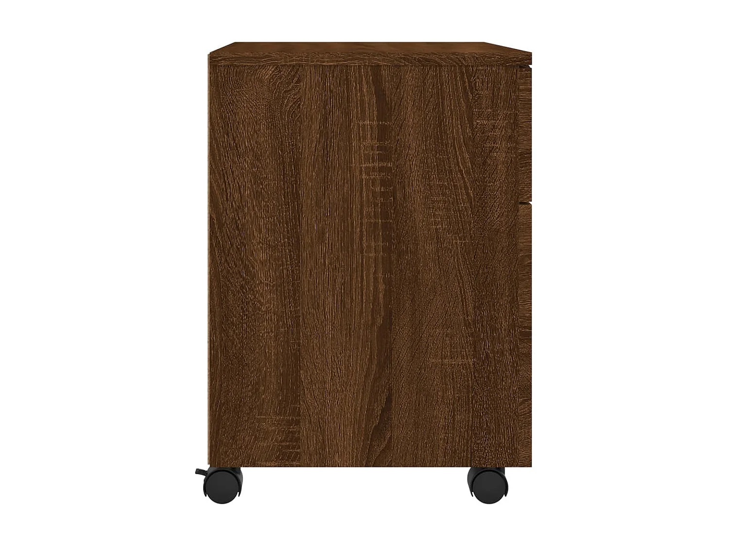 Classeur mobile avec roues Chêne marron 45x38x54 Bois