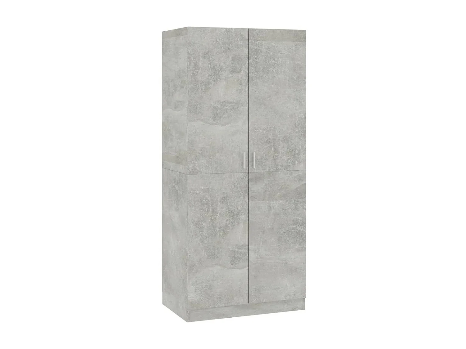Armoire 2 portes gris béton Pandra 80cm