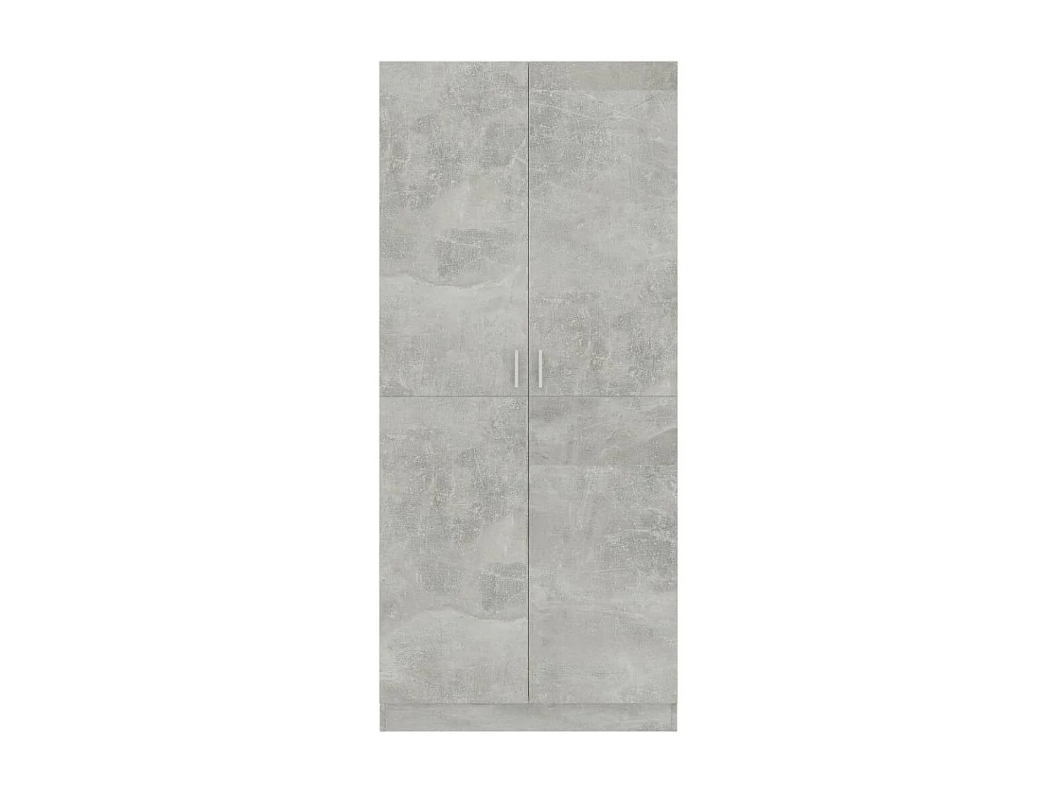 Armoire 2 portes gris béton Pandra 80cm