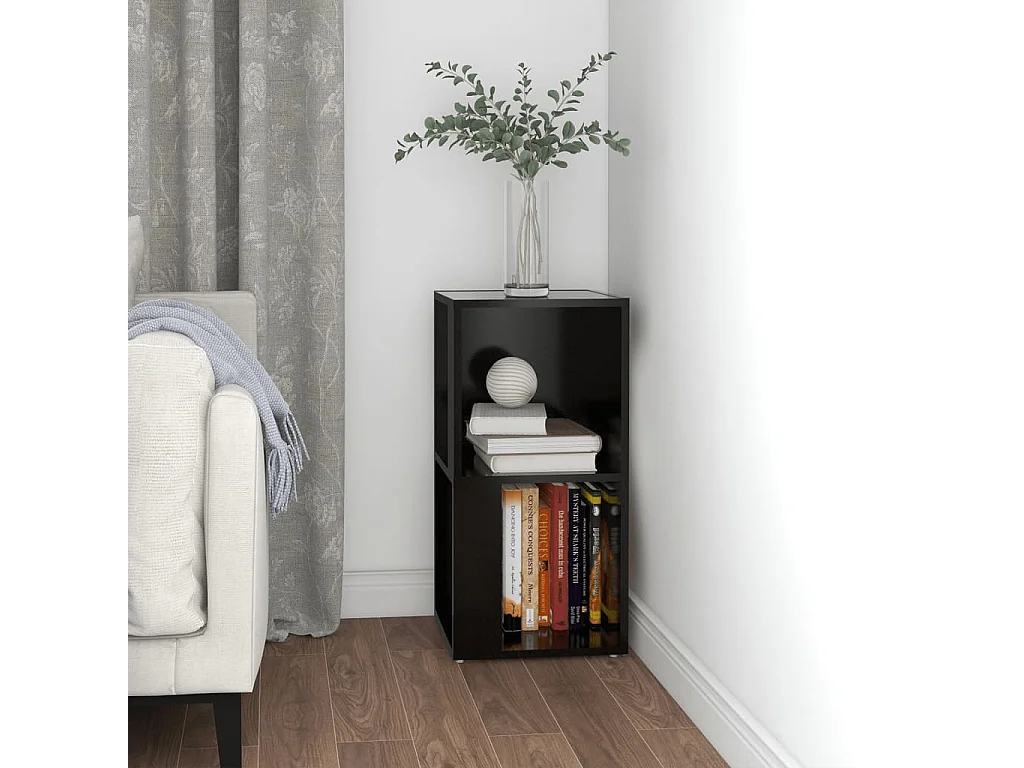 Armoire d'angle Noir 33x33x67 Kolia