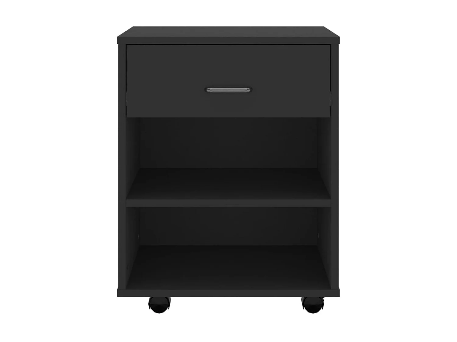 Armoire à roulettes Noir 46x36x59