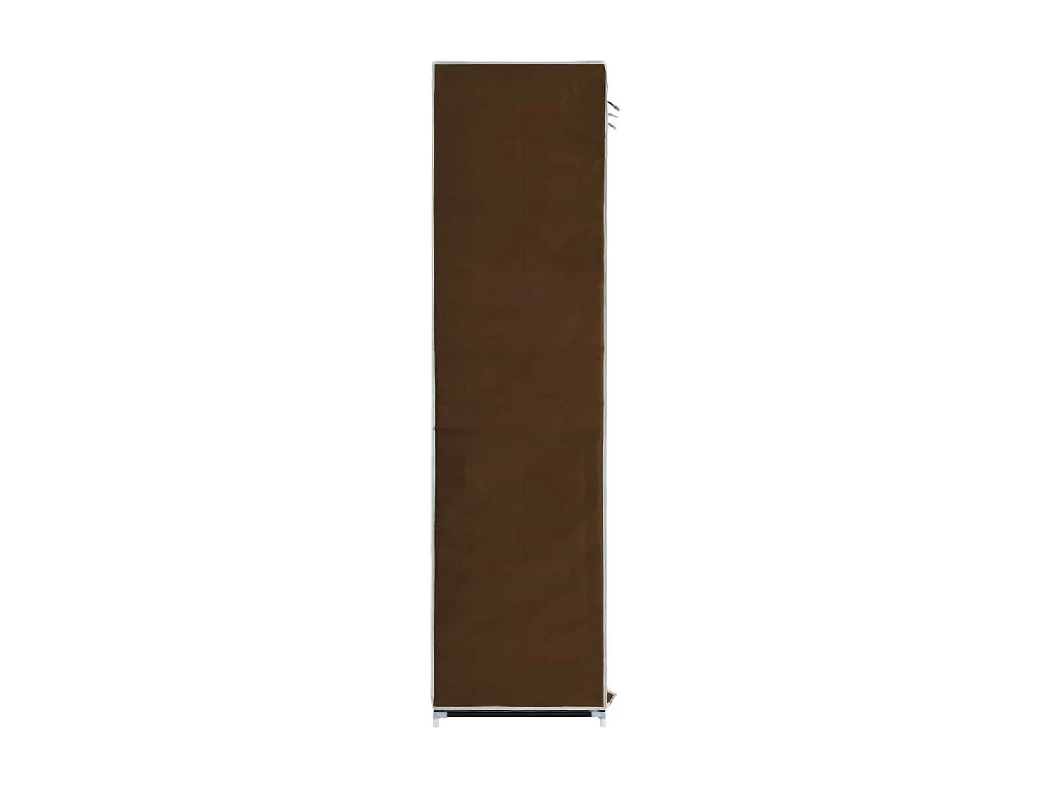 Armoire avec compartiments et barres Marron 150x45x175 Tissu