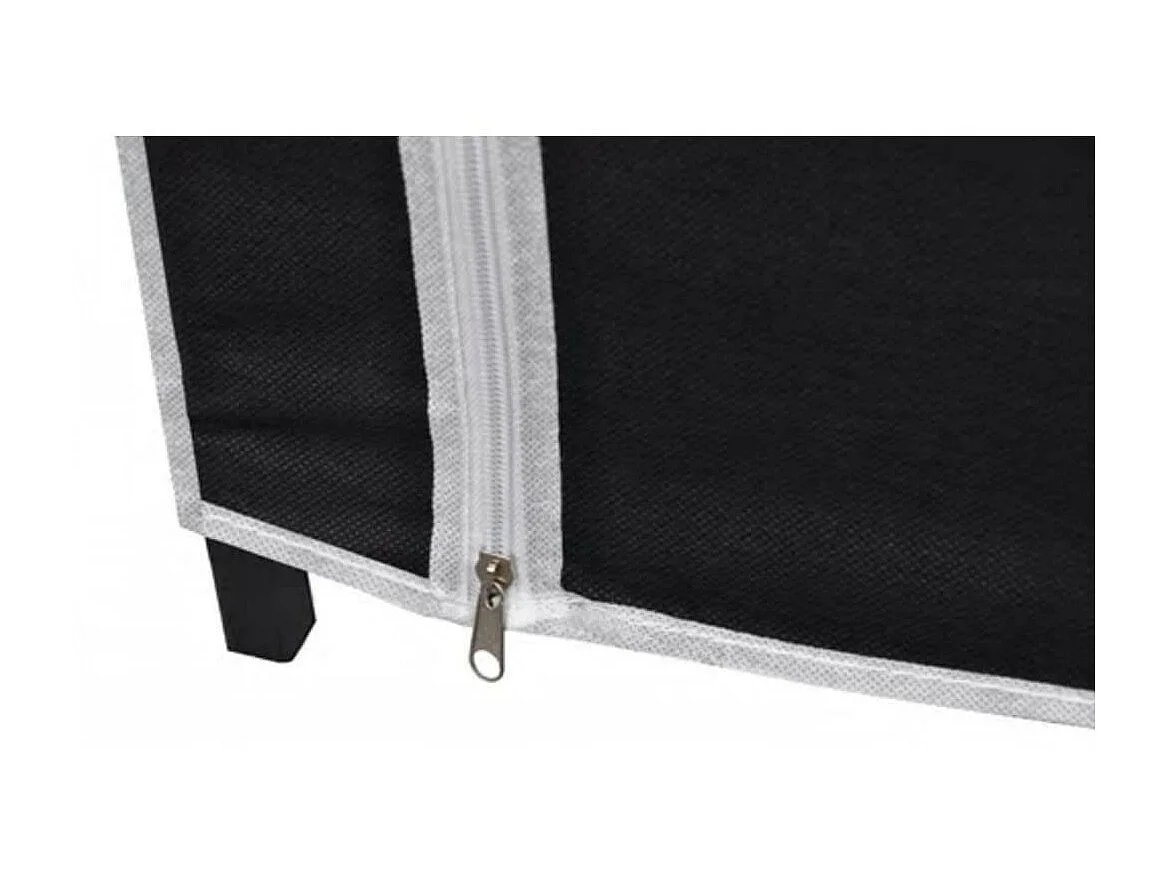 Garde-robe en tissu 2 pcs Noir