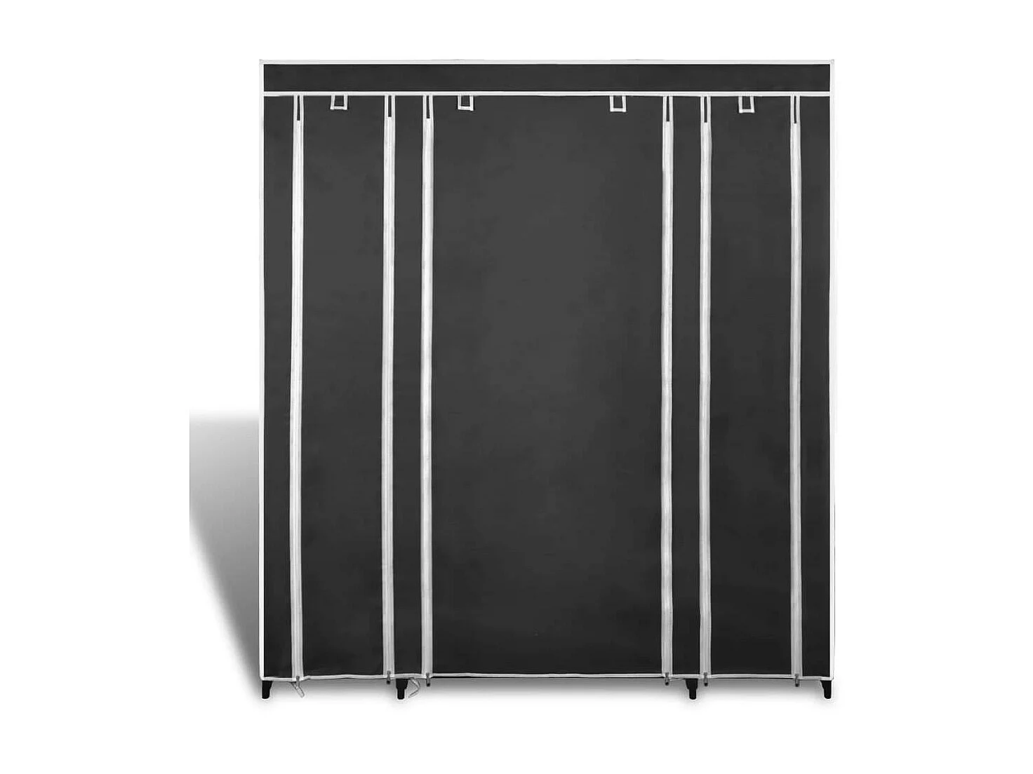 Armoire avec compartiments et tiges 45 x 150x176 Noir