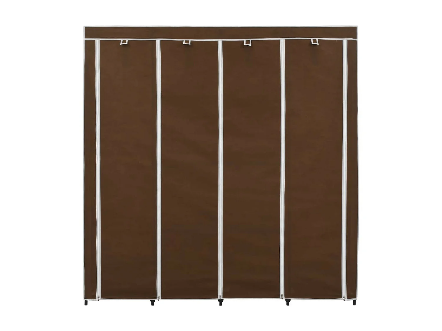 Garde-robe avec 4 compartiments Marron 175x45x170