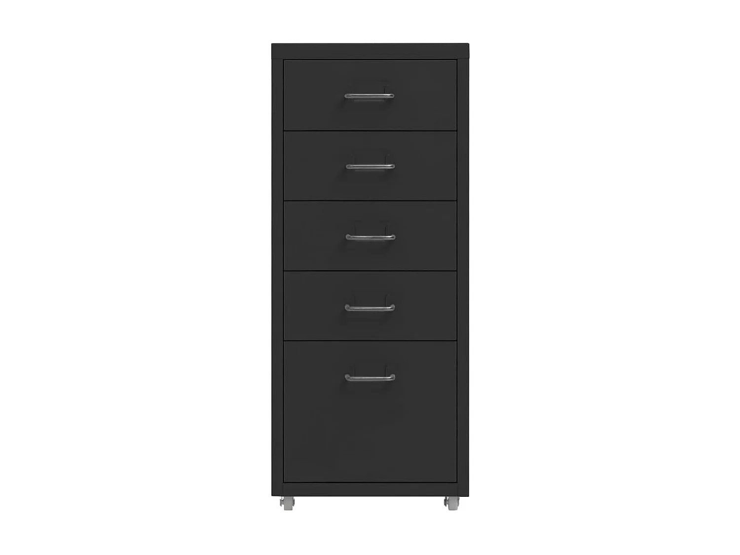 Classeur mobile Noir 28x41x69 Métal