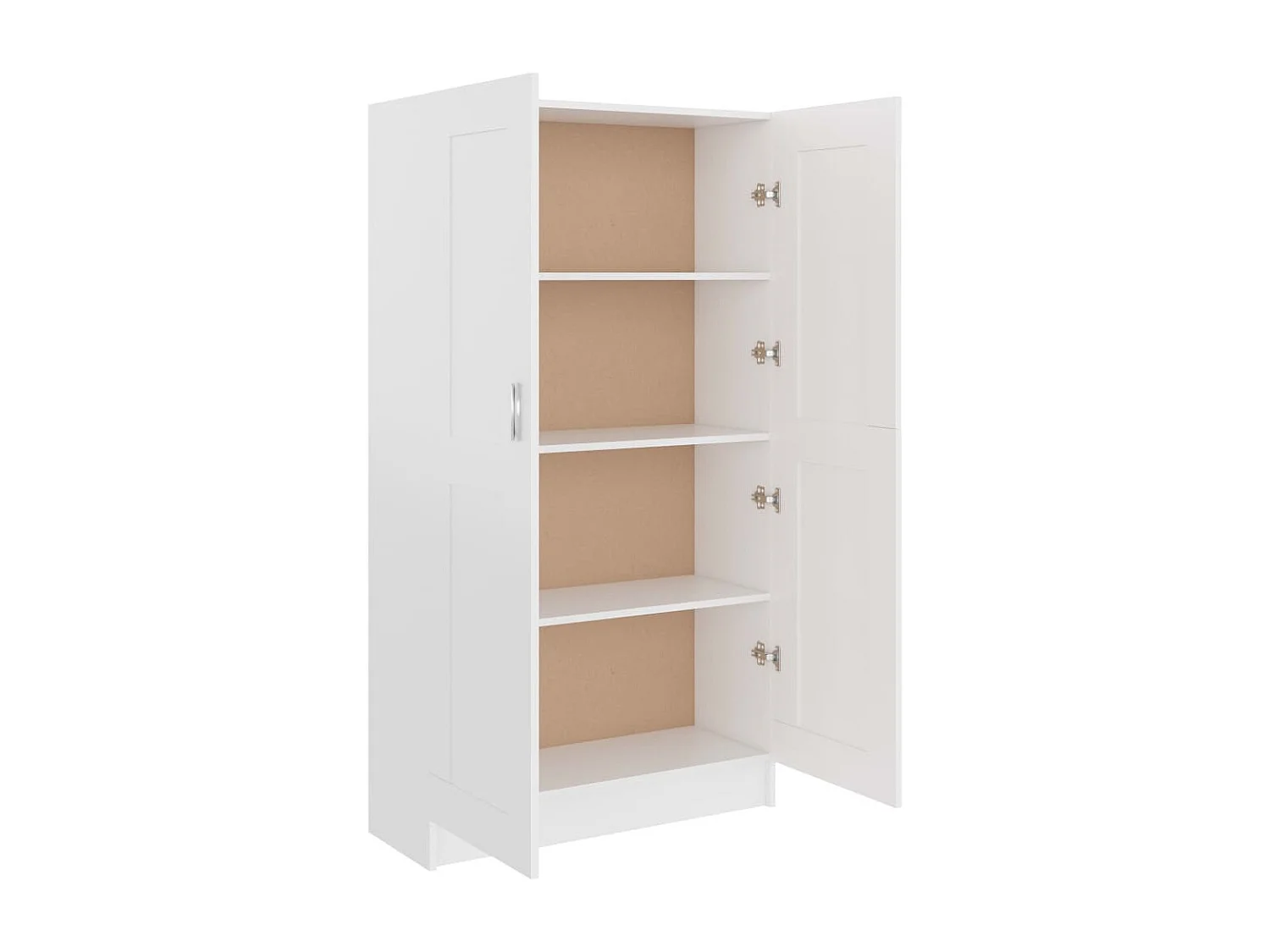 Armoire multifonction mi hauteur 2 portes Kala 82cm - Solution gain de place-Blanc