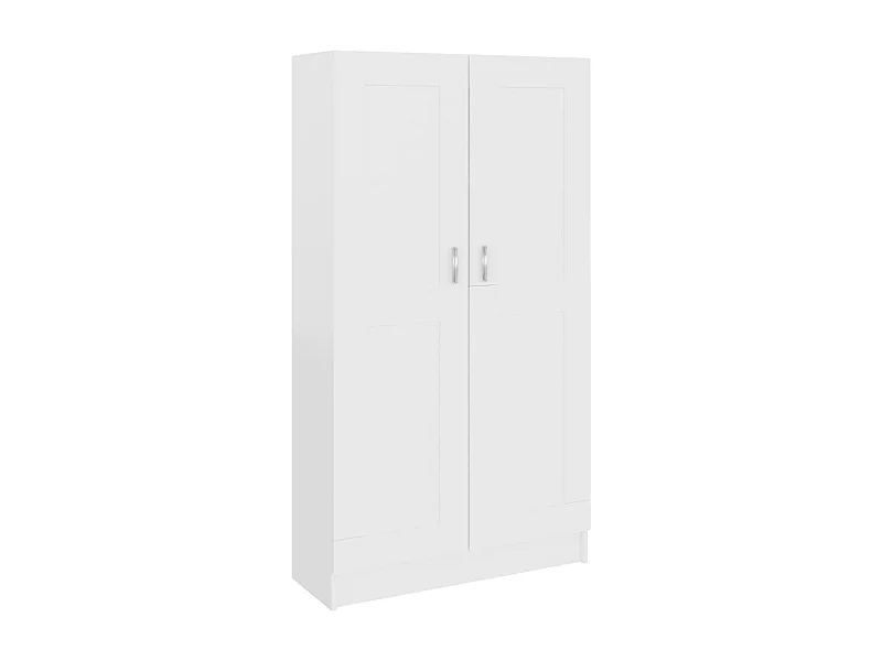 Armoire multifonction mi hauteur 2 portes Kala 82cm - Solution gain de place-Blanc