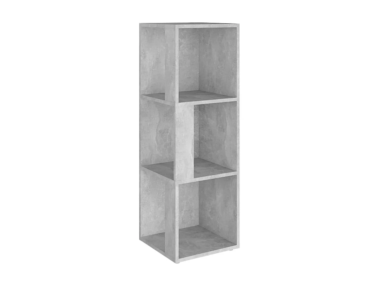 Armoire d'angle Gris béton 33x33x100