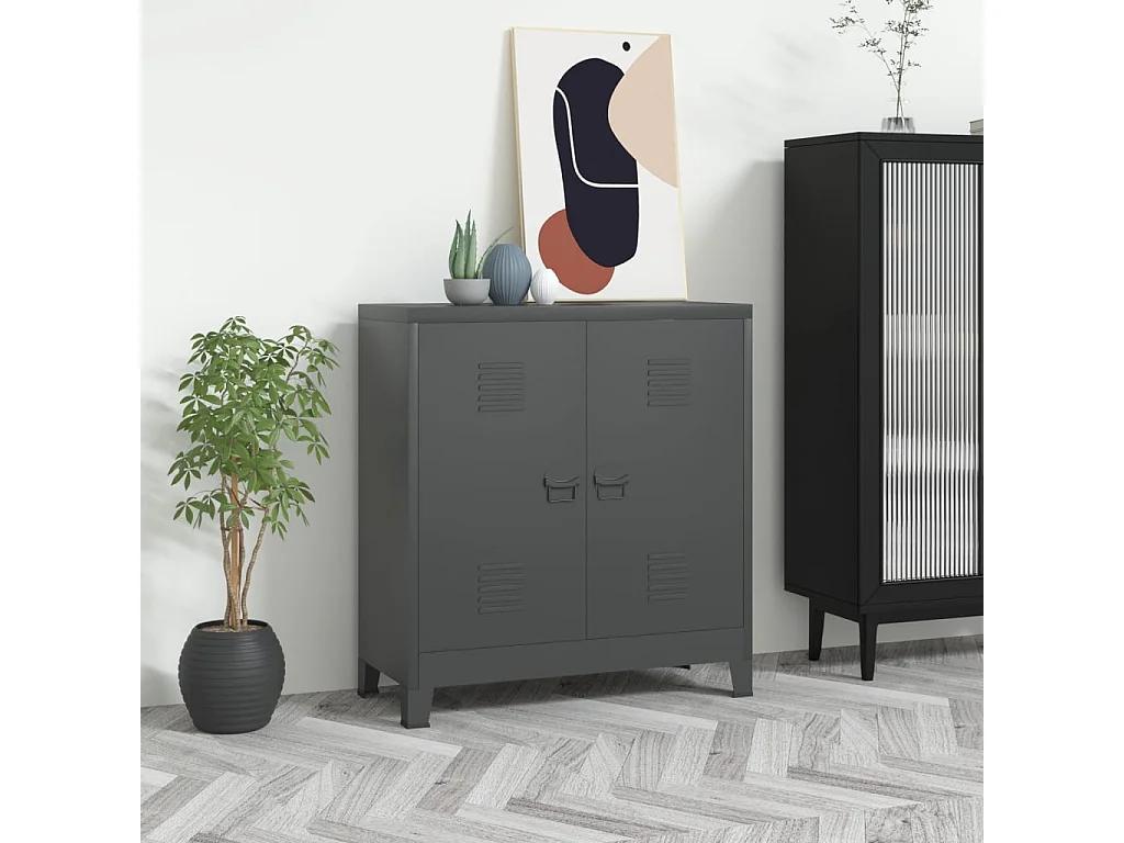 Classeur Anthracite 90x40x100 Acier