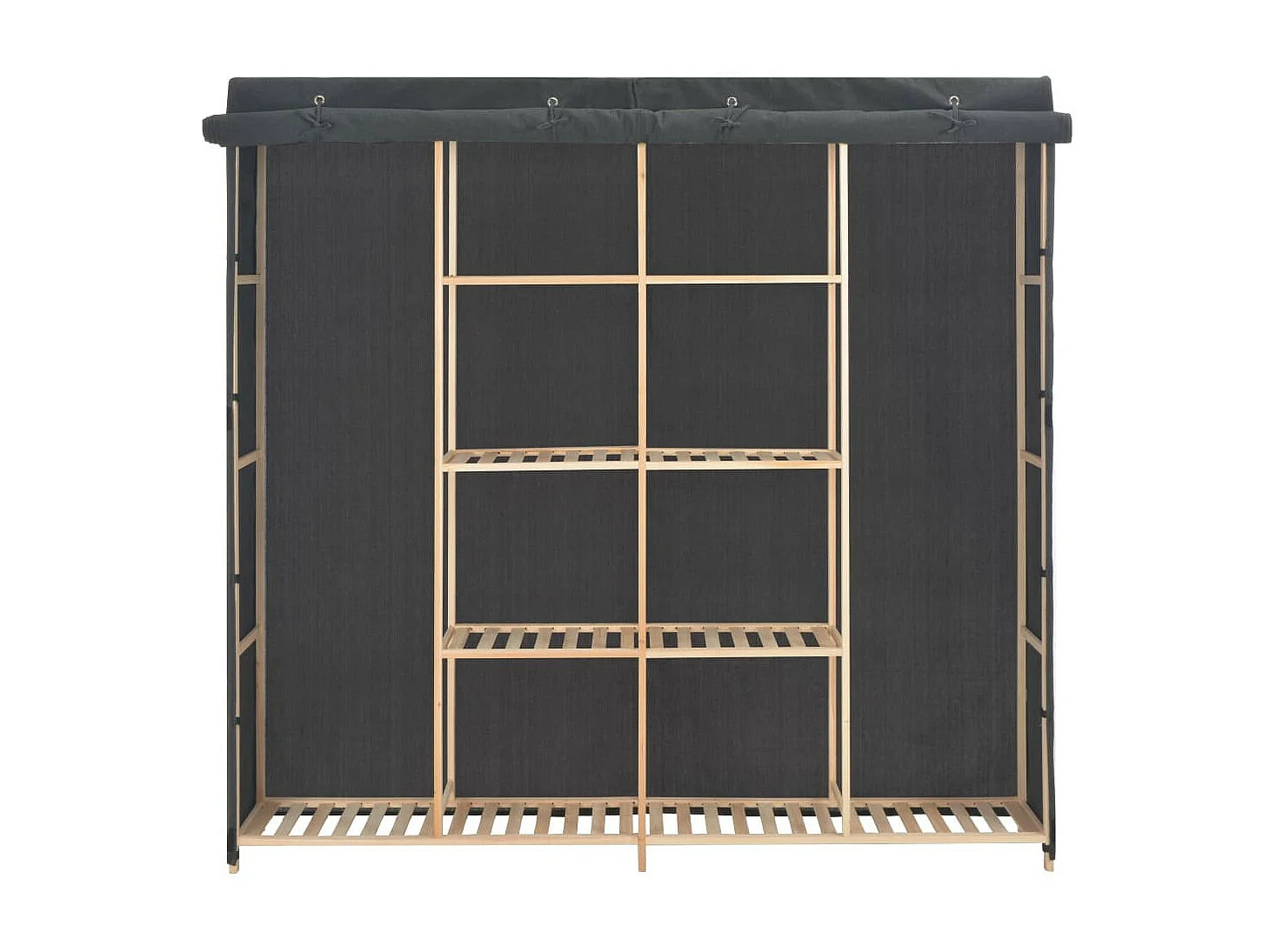 Garde-robe Gris 173x40x170 Tissu