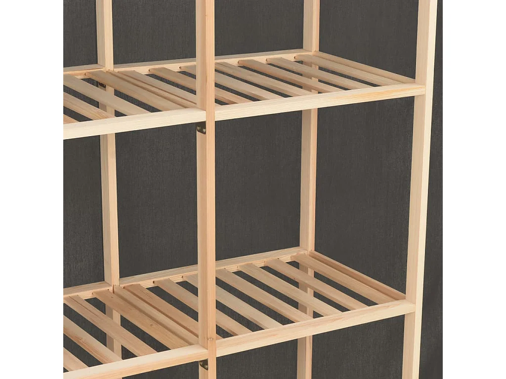 Garde-robe Gris 173x40x170 Tissu