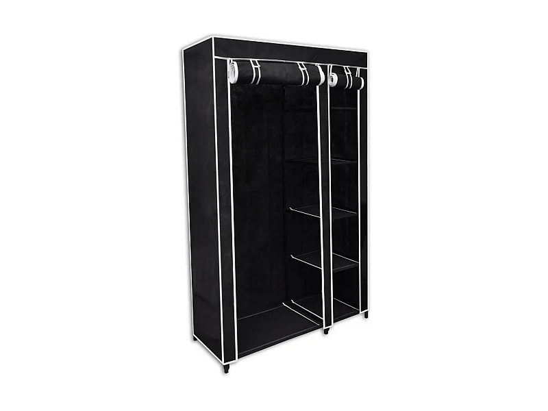 Garde-robe pliable Noir 110 x 45x175