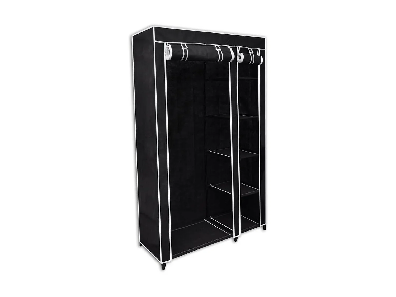 Garde-robe pliable Noir 110 x 45x175