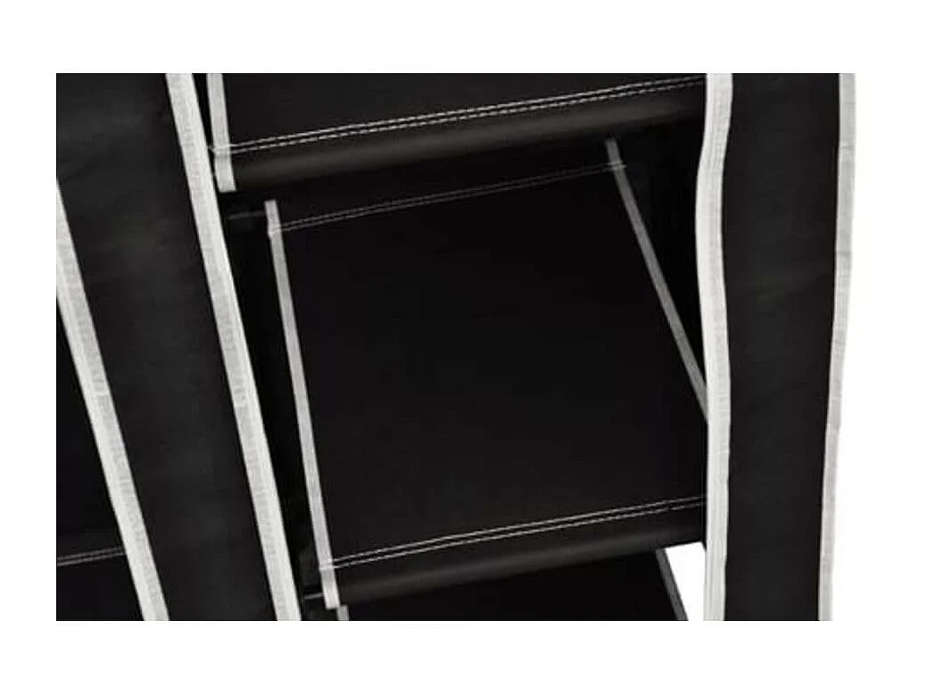 Garde-robe pliable Noir 110 x 45x175