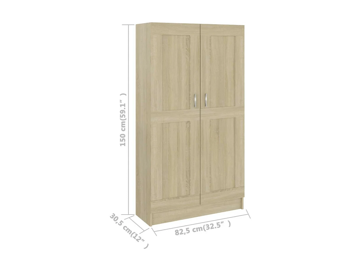 Armoire de rangement Chêne sonoma 82,5x30,5x150