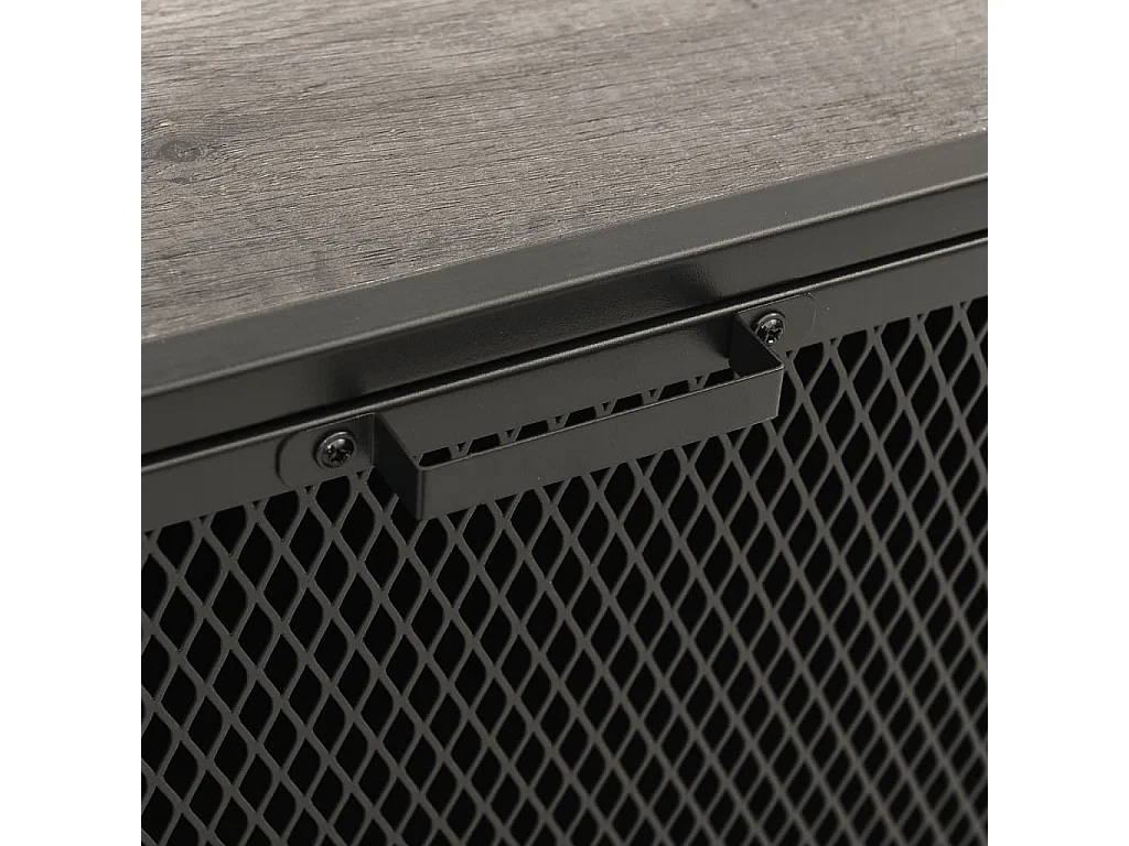 Armoire de rangement Gris 72x36x82 Métal et MDF