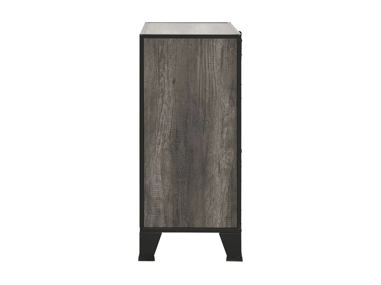 Armoire de rangement Gris 72x36x82 Métal et MDF