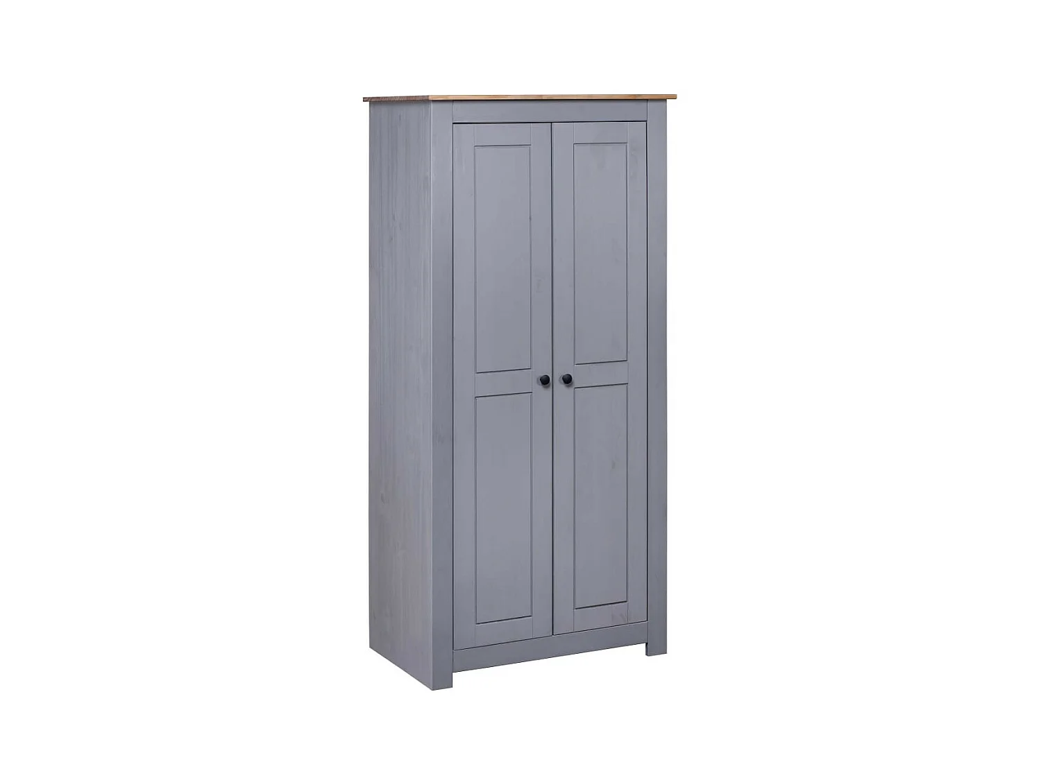 Garde-robe Gris 80x50x171,5 Pin massif Assortiment Panama