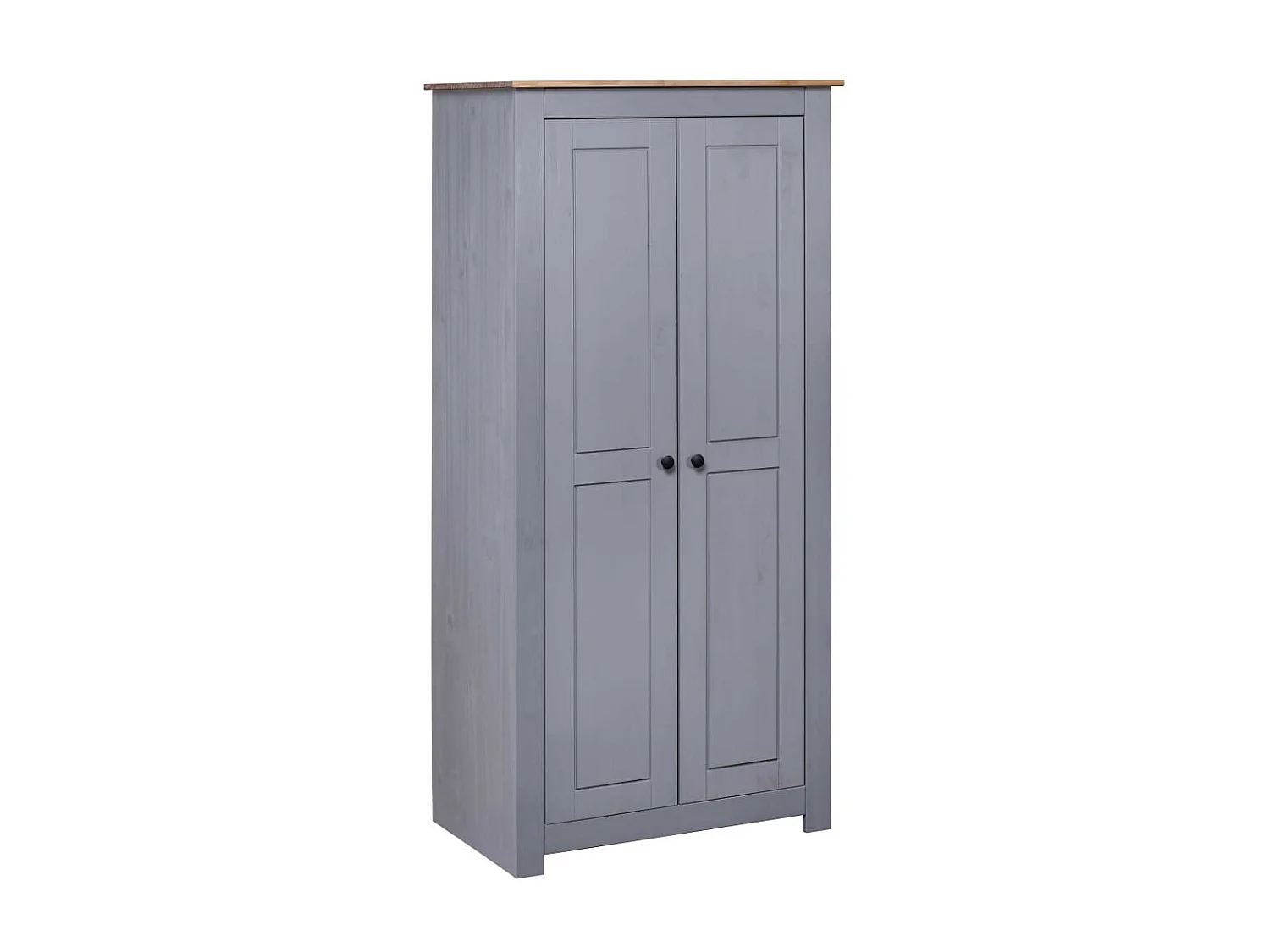 Garde-robe Gris 80x50x171,5 Pin massif Assortiment Panama