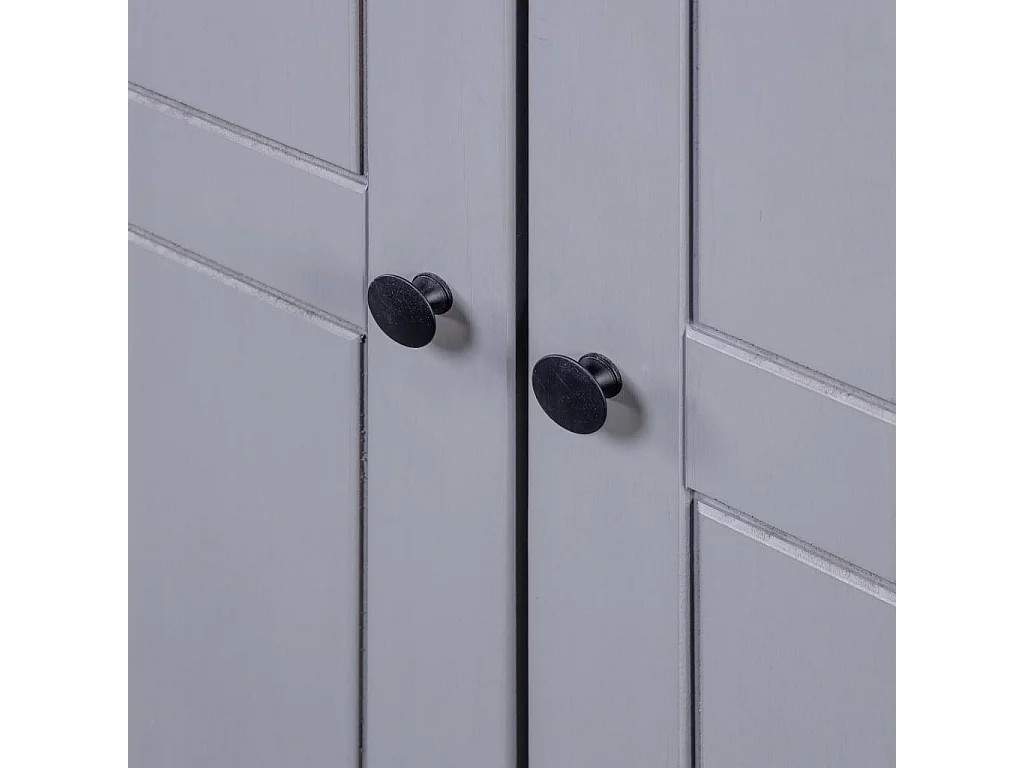 Garde-robe Gris 80x50x171,5 Pin massif Assortiment Panama
