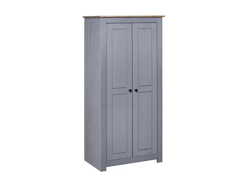 Garde-robe Gris 80x50x171,5 Pin massif Assortiment Panama