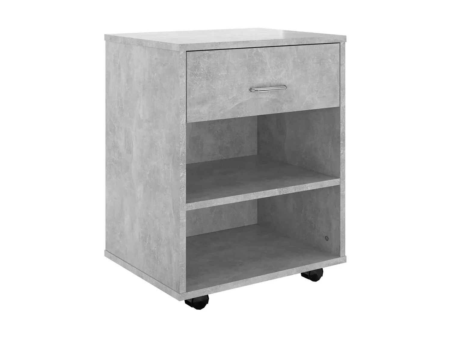 Armoire à roulettes Gris béton 46x36x59