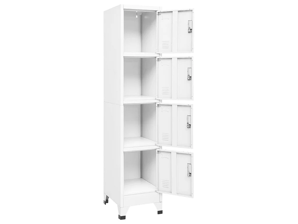 Armoire à casiers Blanc 38x45x180 Acier