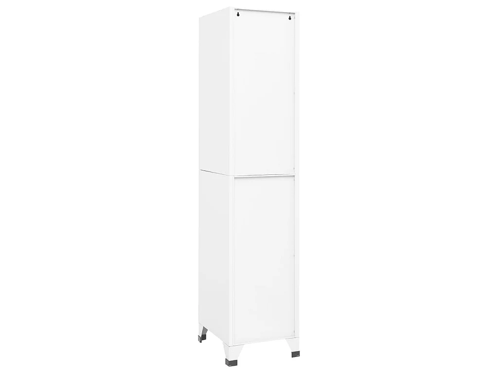 Armoire à casiers Blanc 38x45x180 Acier