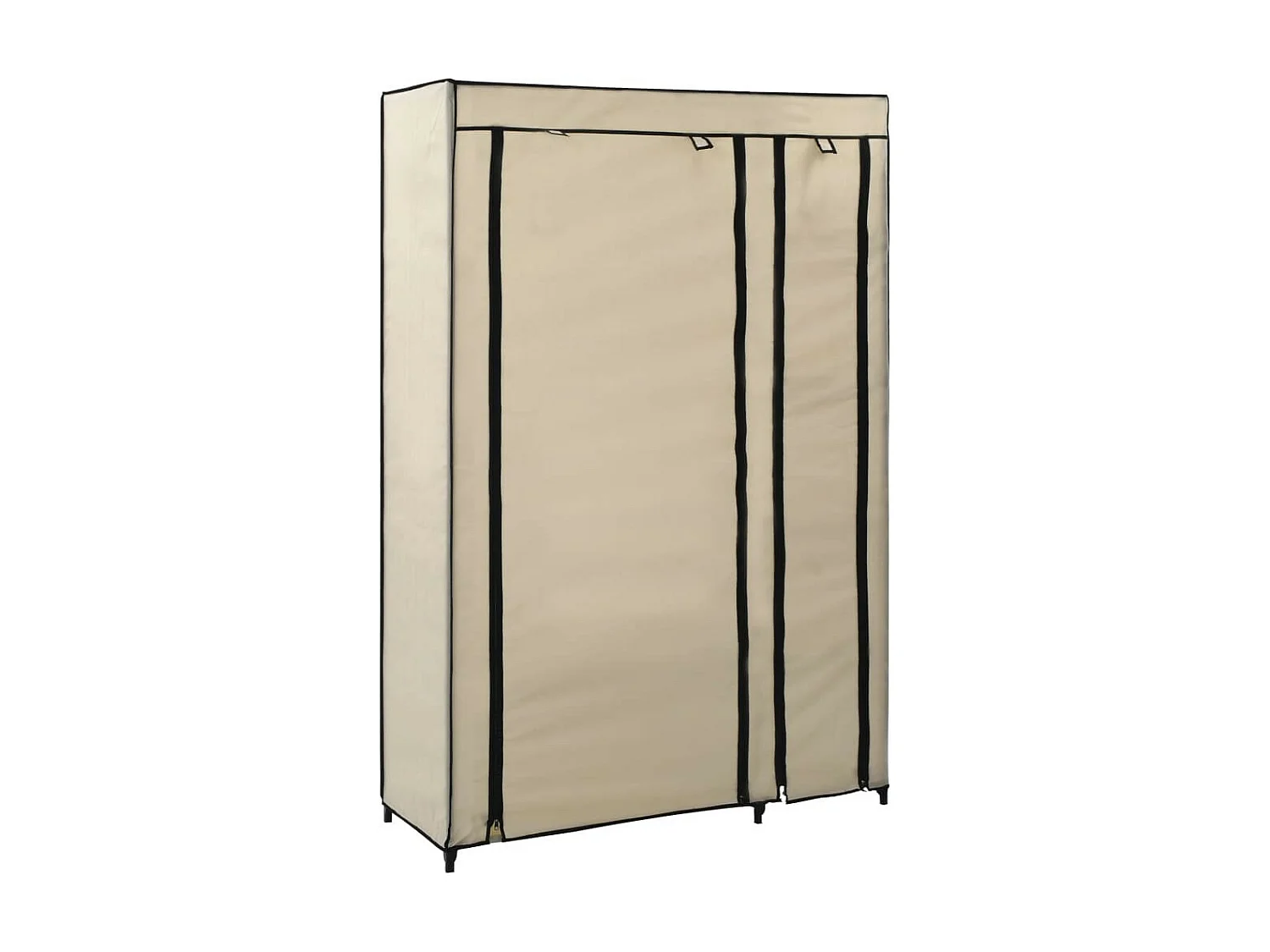 Garde-robe pliable Crème 110x45x175 Tissu