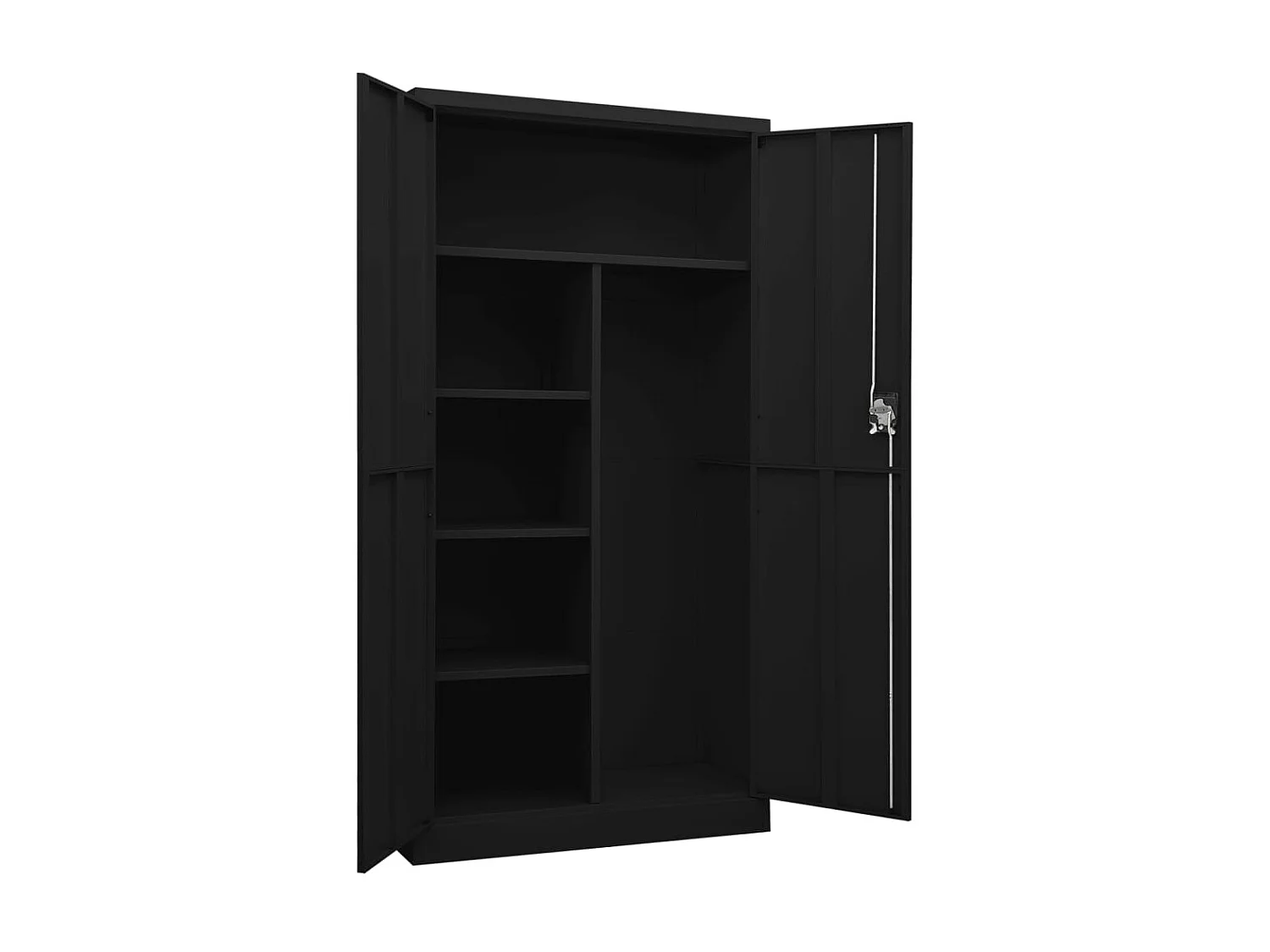 Armoire à casiers Noir 90x40x180 Acier