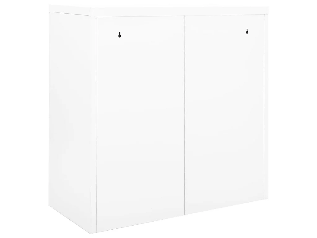Armoire à portes coulissantes Blanc 90x40x90 Acier