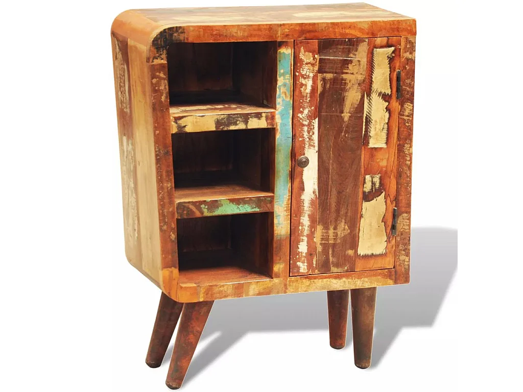 Armoire vintage avec 1 porte Bois massif de récupération