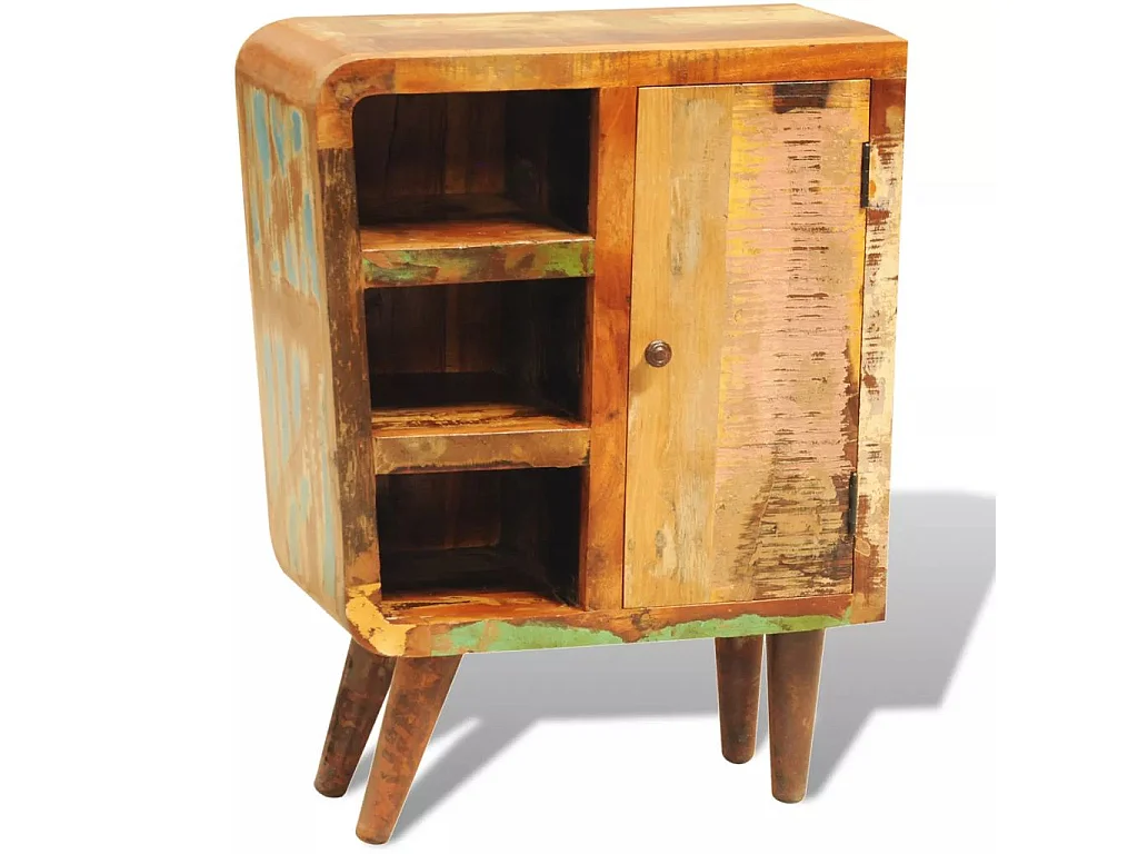 Armoire vintage avec 1 porte Bois massif de récupération