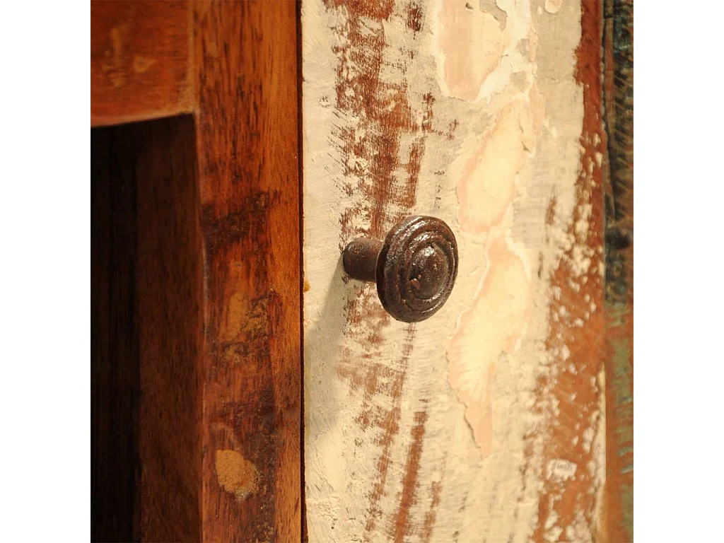Armoire vintage avec 1 porte Bois massif de récupération