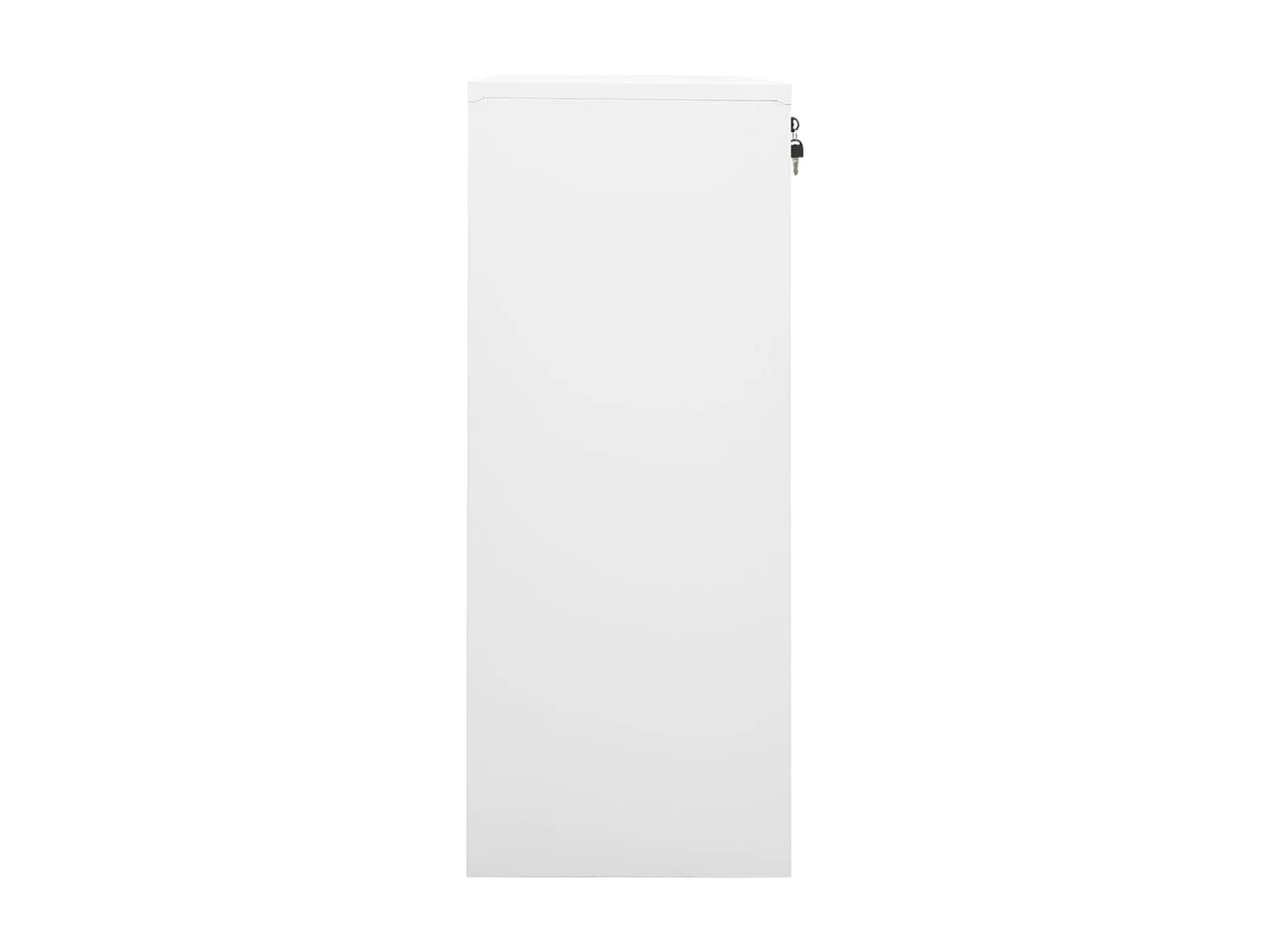 Armoire de bureau Blanc 90x40x102 Acier
