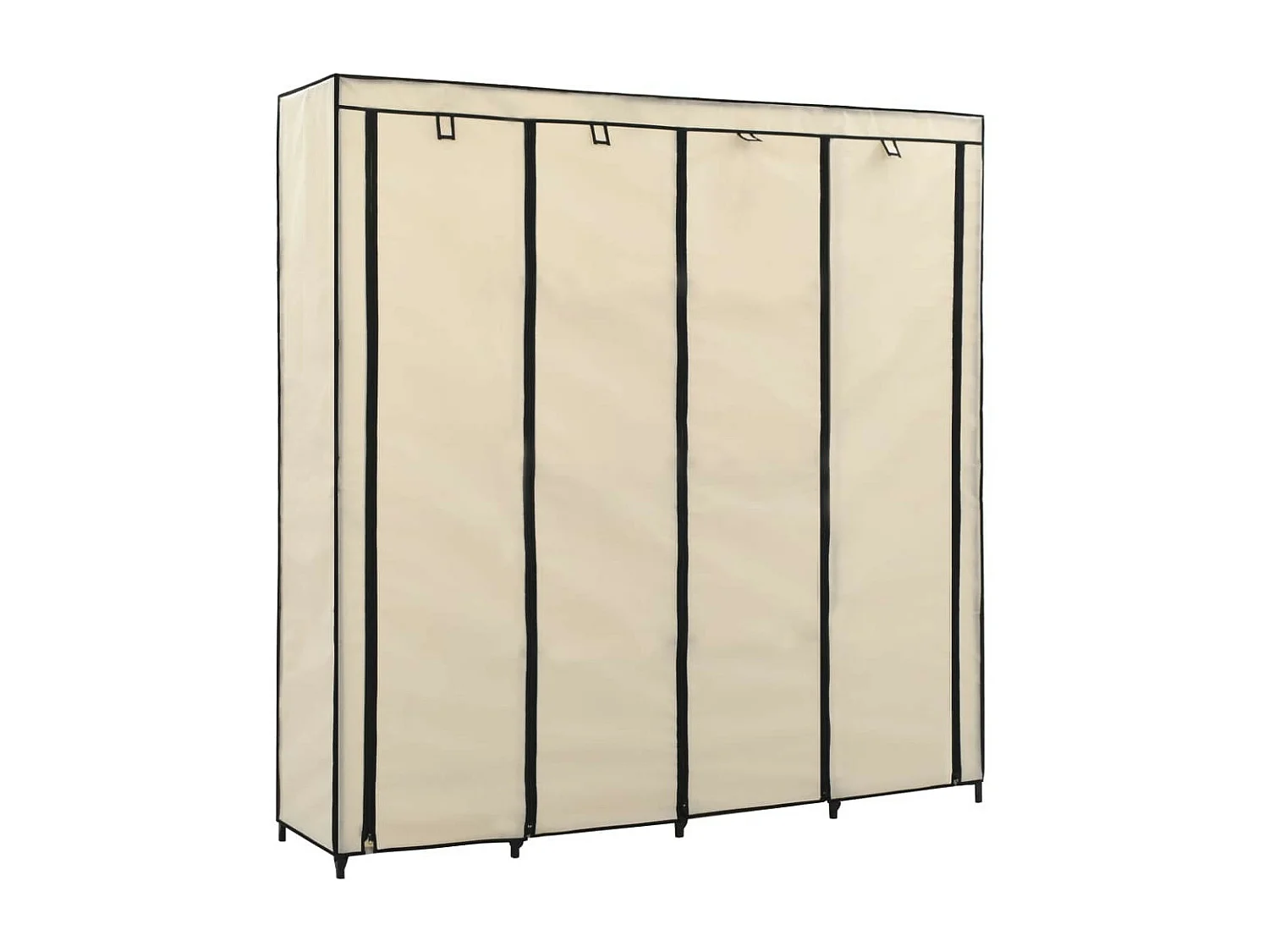 Garde-robe avec 4 compartiments Crème 175x45x170