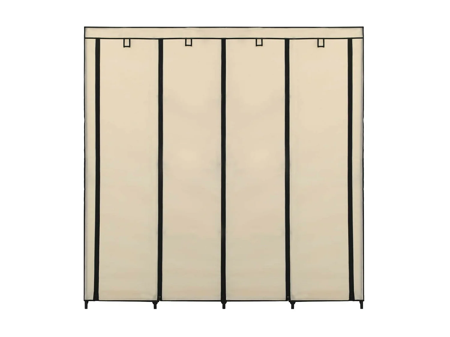 Garde-robe avec 4 compartiments Crème 175x45x170