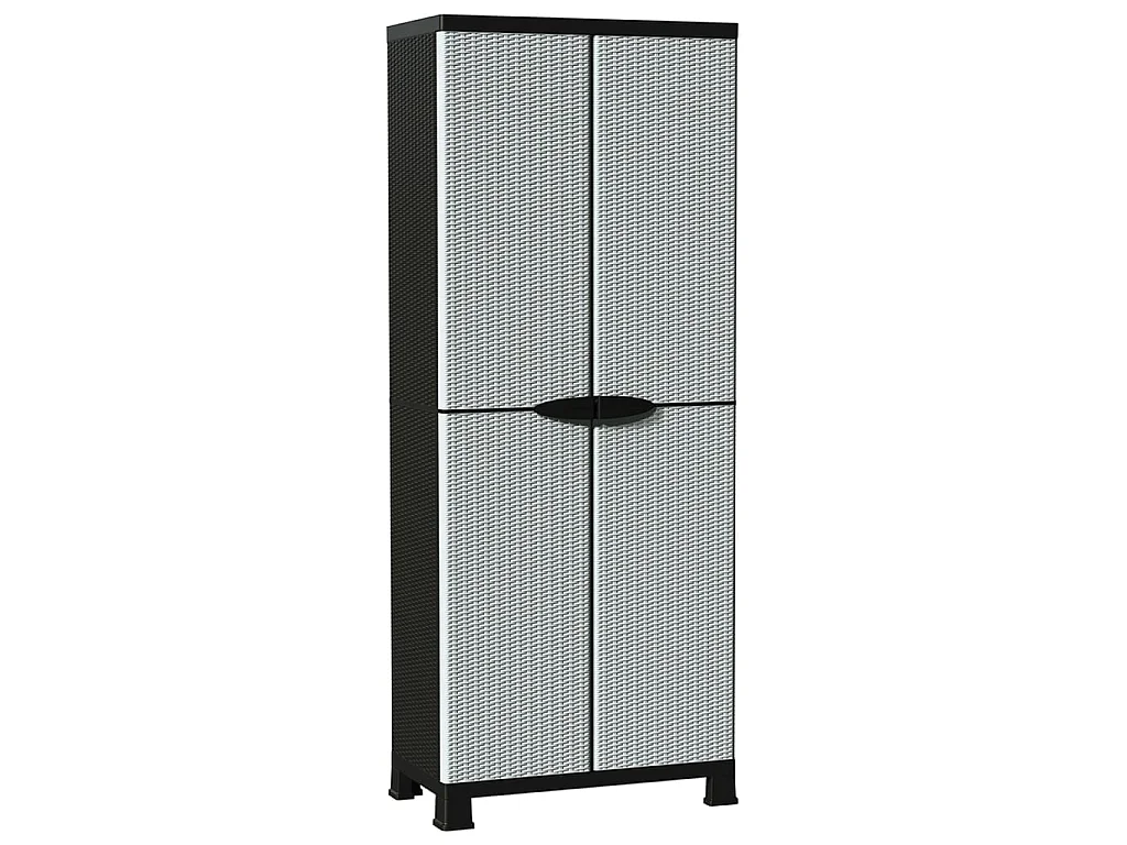 Armoire en plastique 68x39x171,5 Design de rotin